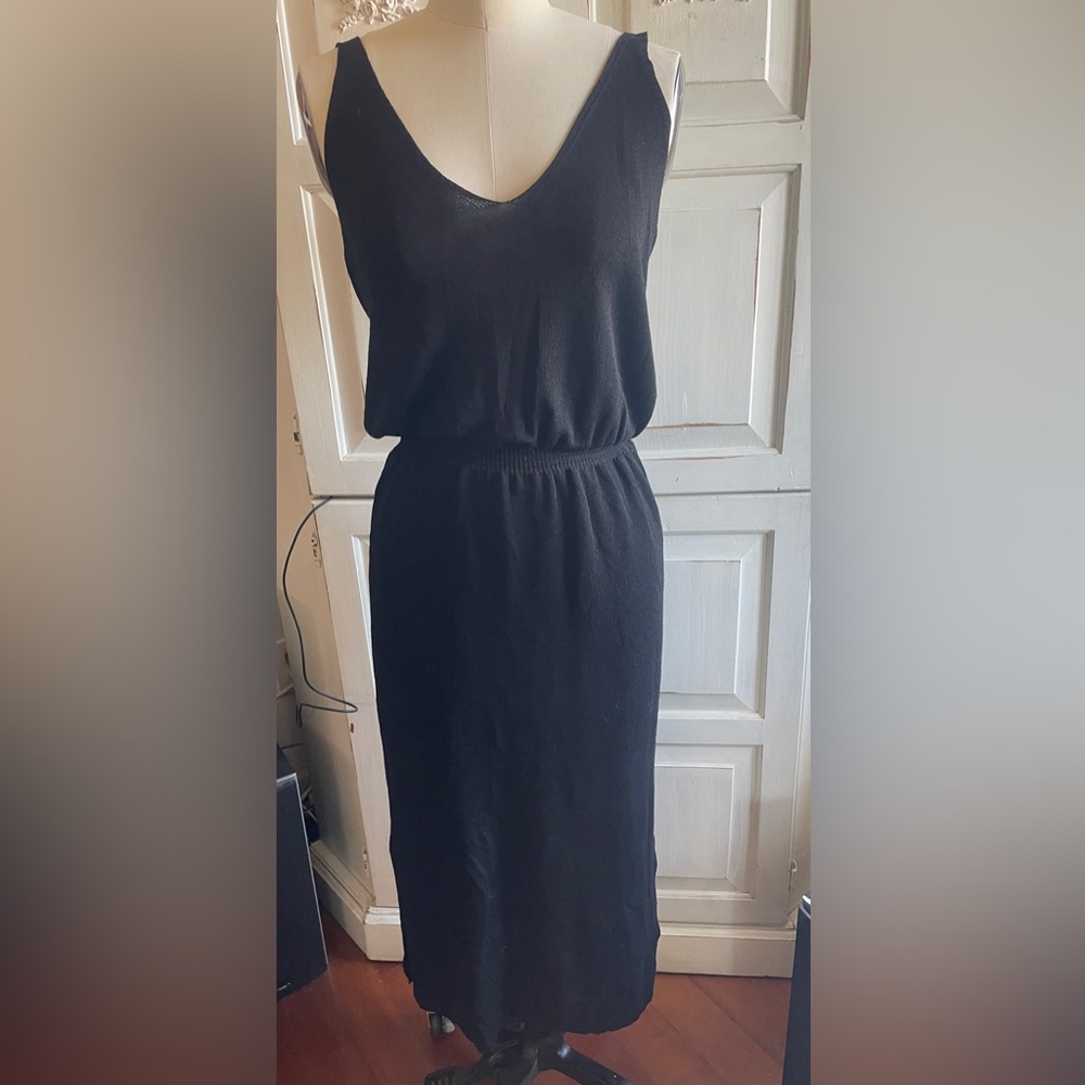 Black light weight knit tank dress by Zara sz Med